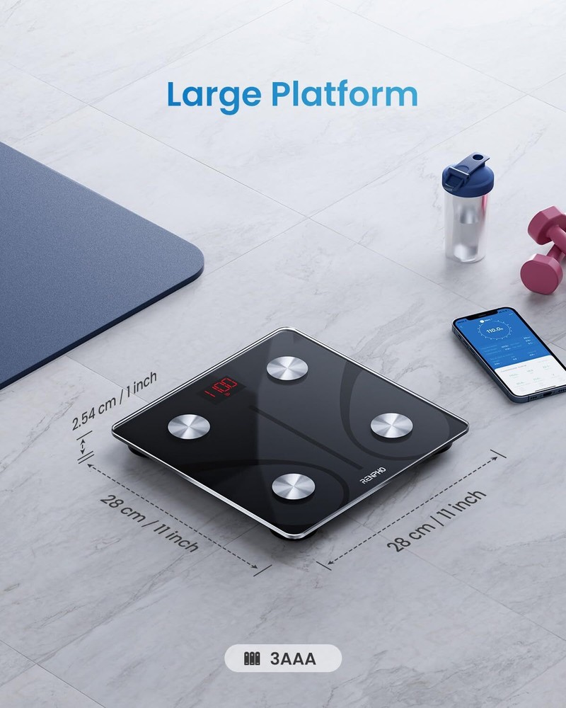 Digital Smart BMI Weighing Bluetooth Body Fat Scale w/ Smartphone App- Analyzer