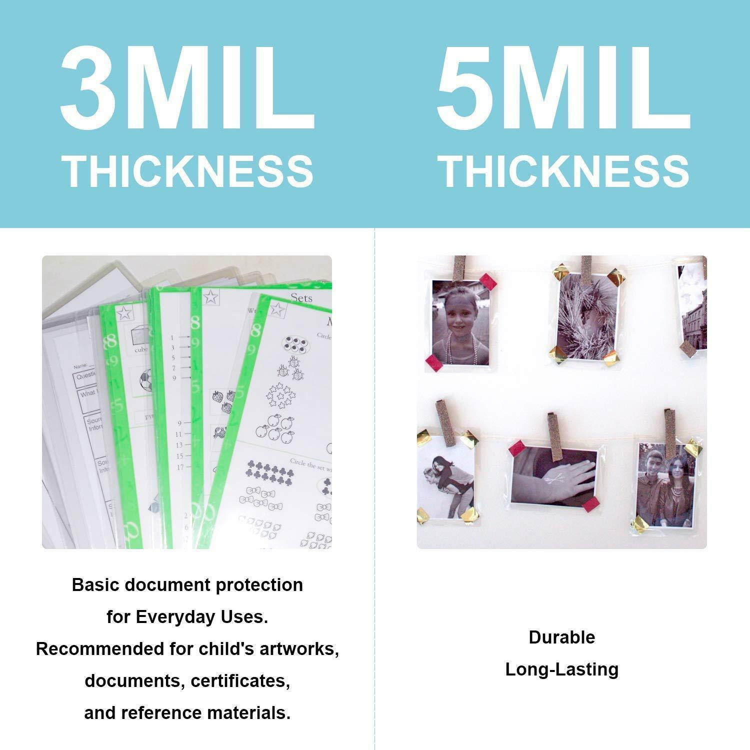 Hot Thermal Laminator Laminating Pouch 11.5x17.5 Seal Letter Size 9 X 11.5 3 Mil