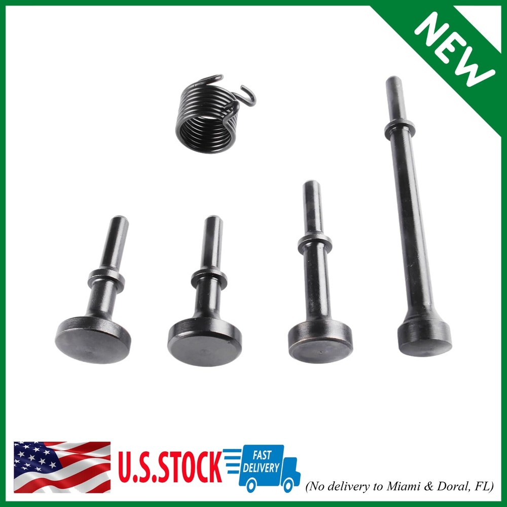 Anndason Smoothing Pneumatic Air Hammer Chisel Bits Tools Kit Set Spring 5 Pcs