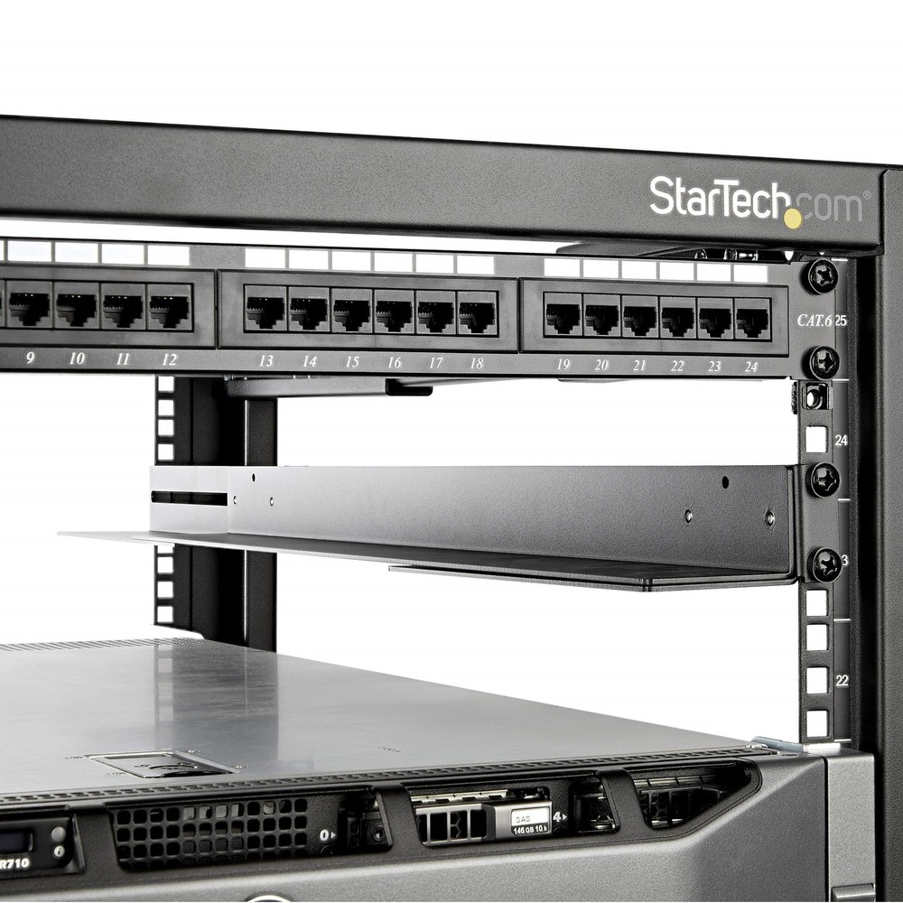 StarTech 1U Adjustable Mounting Depth Up to 200lbs Server Rack Rails UNIRAILS1UB
