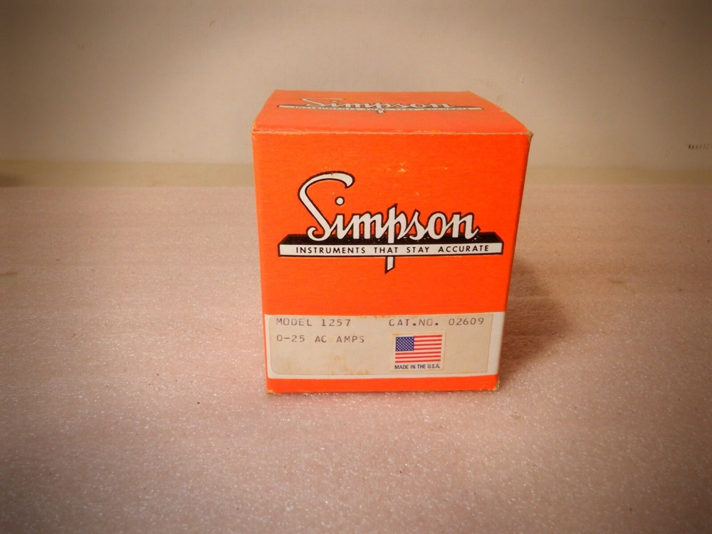 SIMPSON 1257 0-25 AC AMP METER