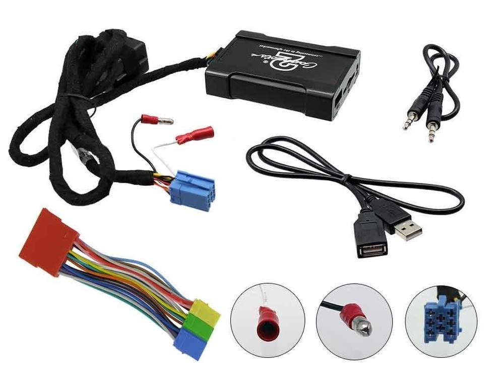 Audi A6 USB adapter interface CTAADUSB003 car AUX SD input MP3 jack 1997 - 2004