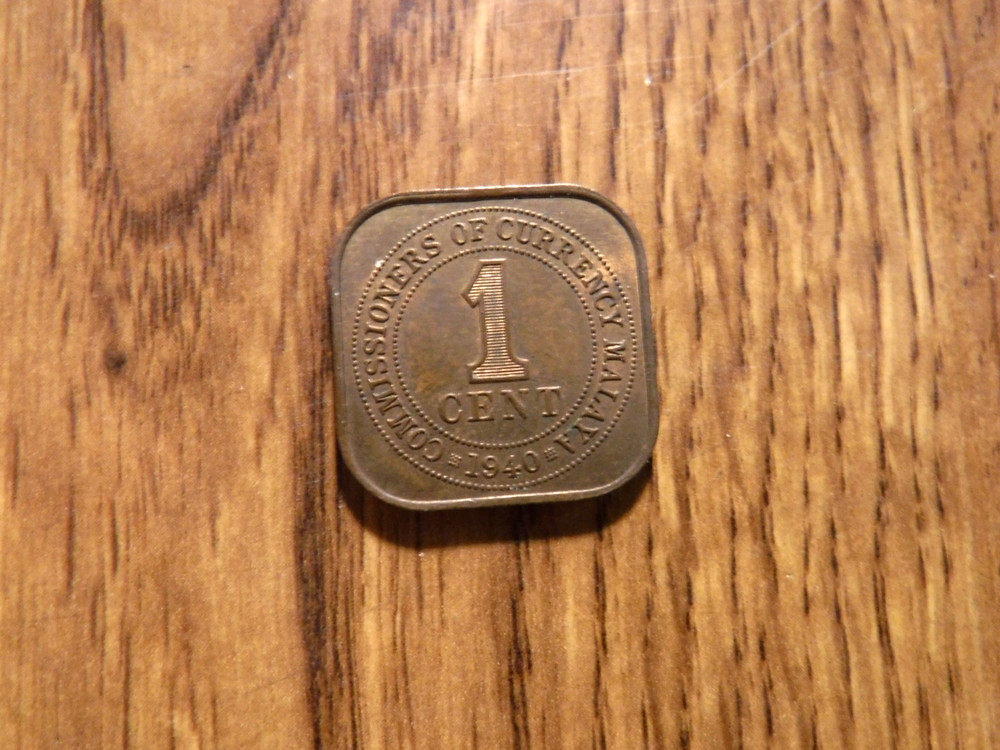 MALAYA 1 CENT 1940 COIN (381)