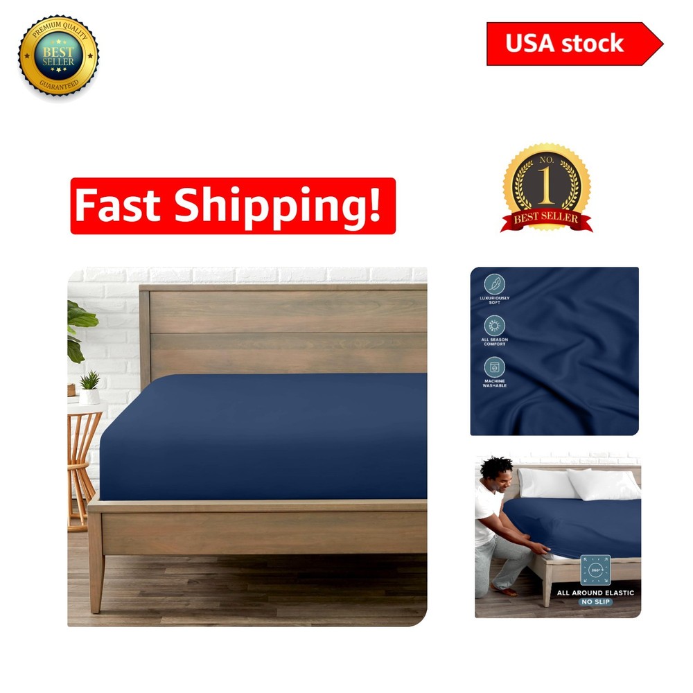 King Fitted Sheet 1800 Microfiber - OEKO-TEX Certified Luxury Bedding