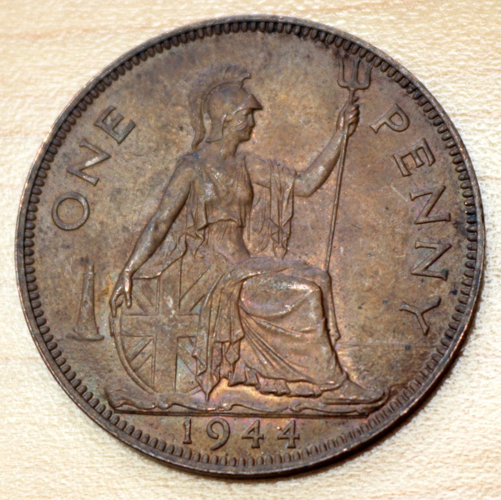 1944 Great Britain 1 Penny Unc.