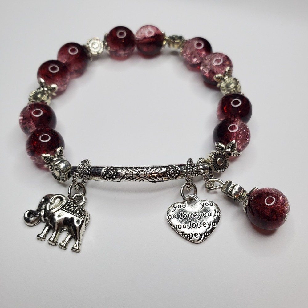 Hand crafted artisan unique gemstone bracelet