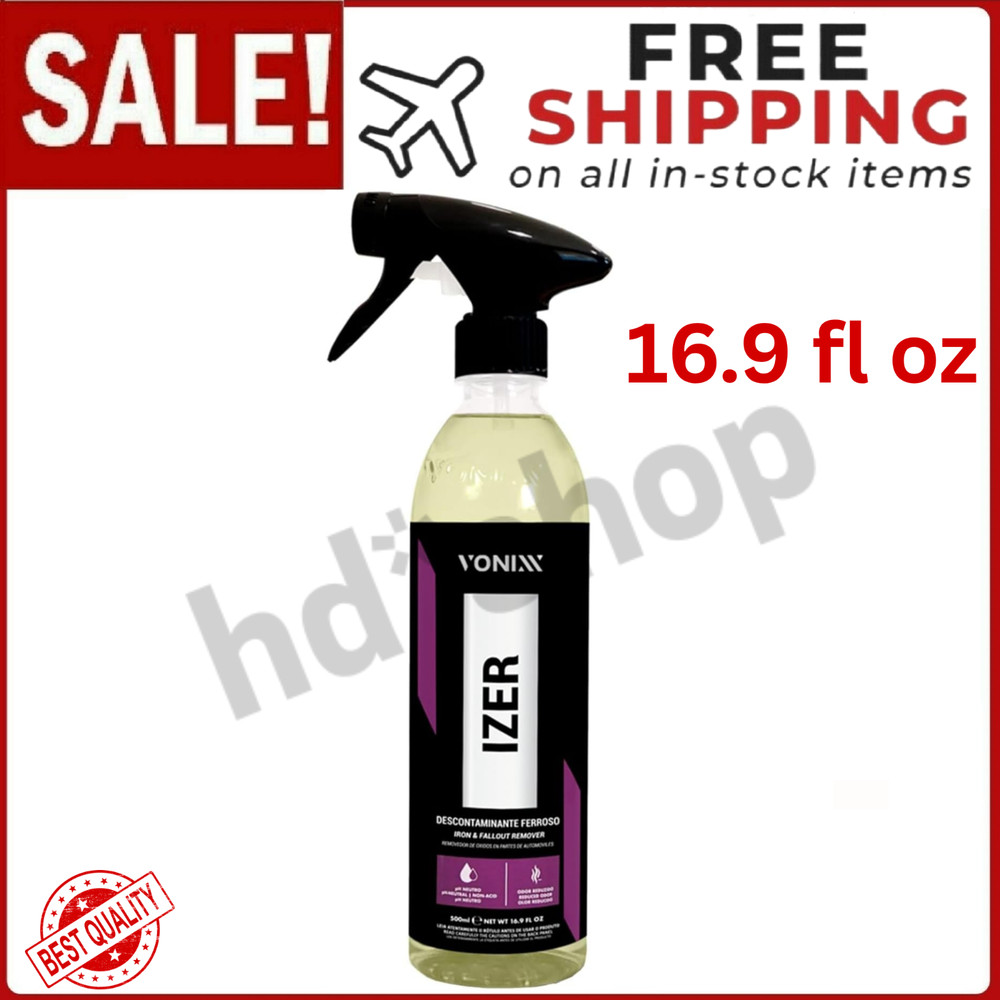 Vonixx Izer Iron Remover Spray 16.9 fl oz pH-Neutral Non-Acidic Formula