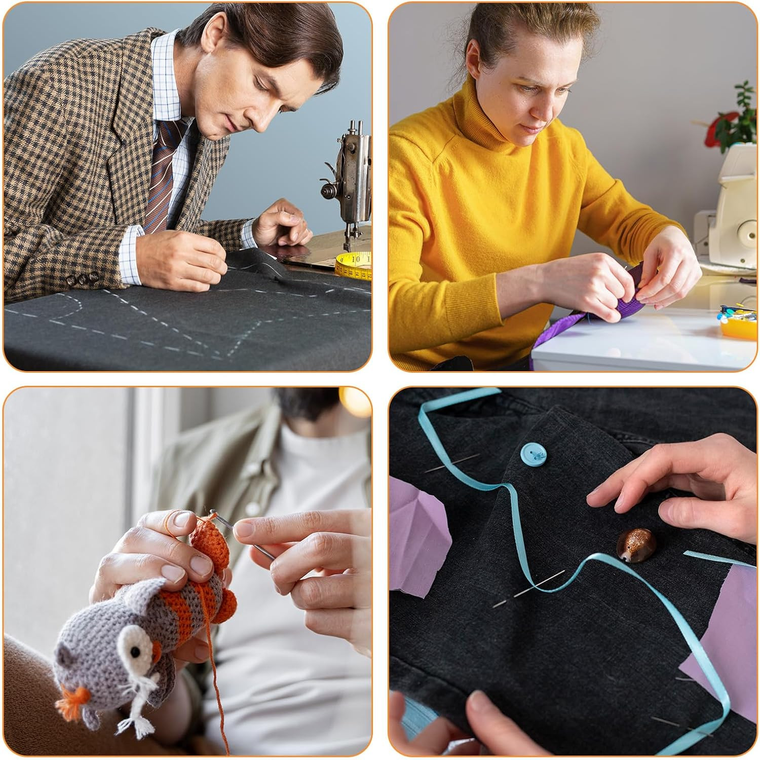 30 PCS Leather Needles for Hand Stitching Large Eye Sewing Needles Heavy Duty 5