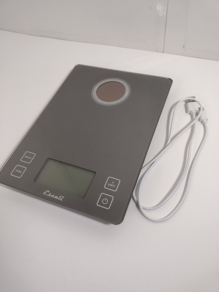 Escali Digital Kitchen Scale with USB Cable And Solar Charge