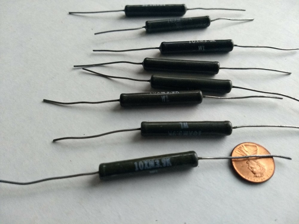3.9k ohm 10 watt resistor Ward Lenard Wire Wound (10) Quantity