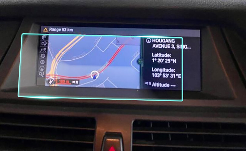 Crystal Clear Screen Protector for 2011 BMW X5 Vehicle Navigation