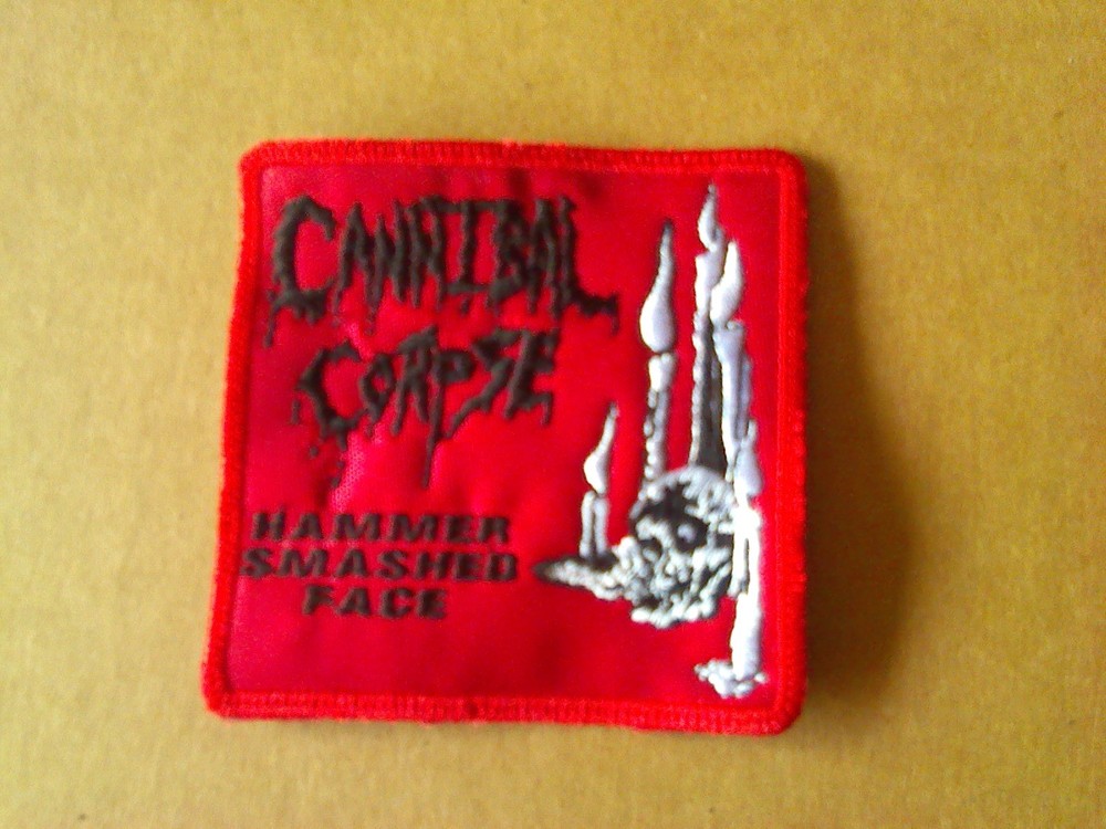 CANNIBAL CORPSE,HAMMER SMASHED FACE SEW ON EMBROIDERED PATCH
