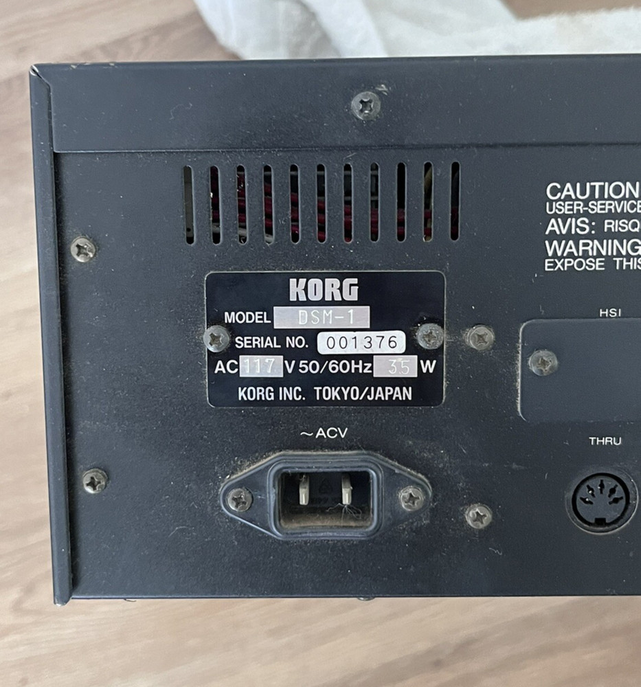 Vintage KORG DSM-1 Digital Sampling Synthesizer Module Rack Gear DSM1 Japan