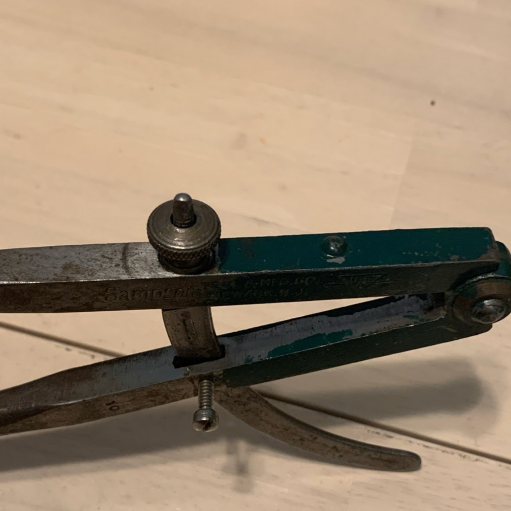 Sampson Tool Mfg. Co. Spring Joint Divider Caliper, Metal Construction, Model 10