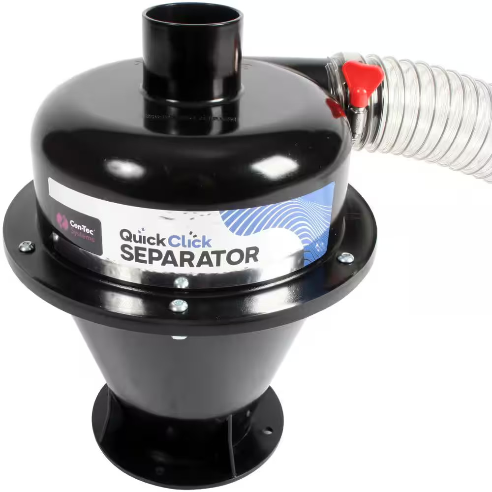 Cen-Tec Systems 95798 Quick Click Dust Collection Separator, Black Free Ship