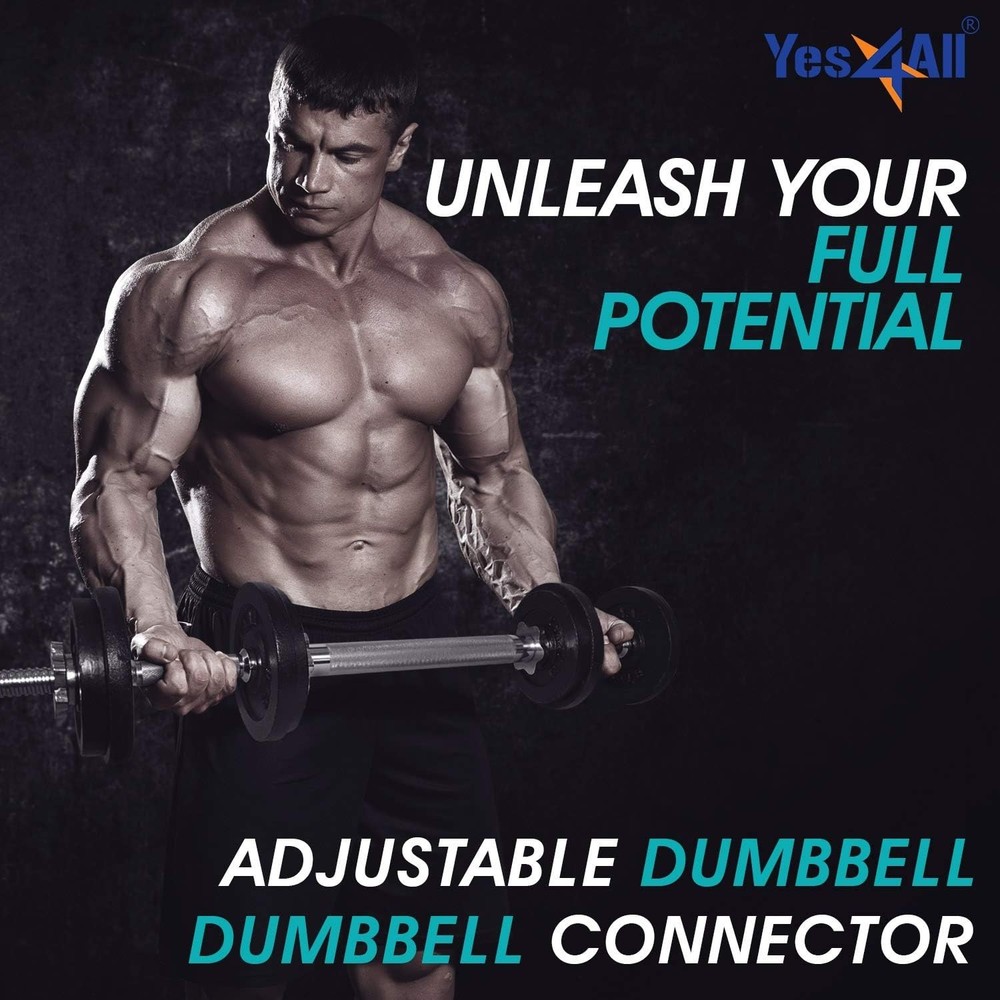 Adjustable Weights Dumbbells Set - Exercise & Workout Equipment for Home Gym,...