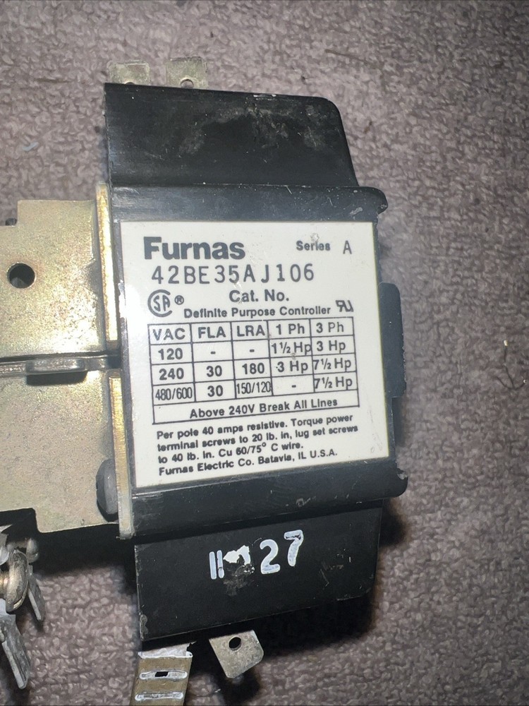 FURNAS 42BE35AJ106 - Definite Purpose Contactor