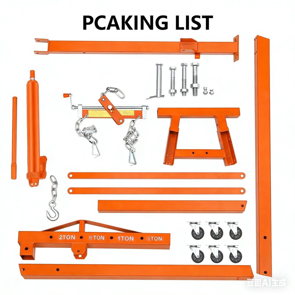 2 Ton Engine Hoist Folding Cherry Picker Engine Hoist with Lever Engine Crane