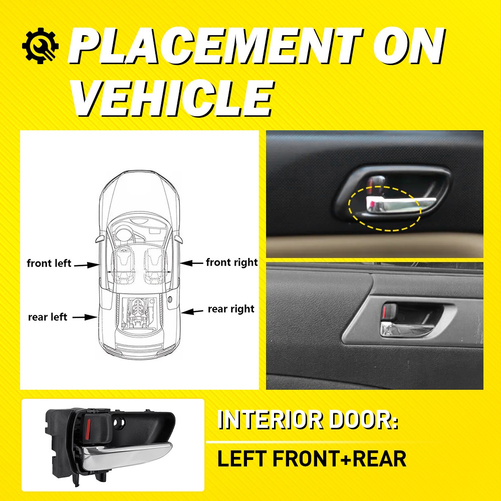 Front/Rear Left Interior Door Handle For 2003-2008 Subaru Forester 61051SA031ML