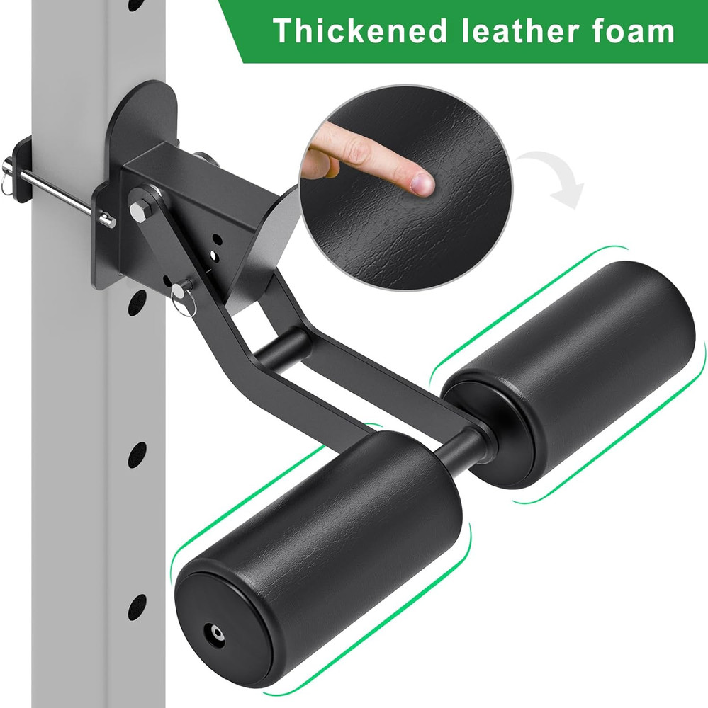 Nordic Hamstring Curl Squat Rack Attachment for 2X2 or 3X3 Power Rack with 5/8"