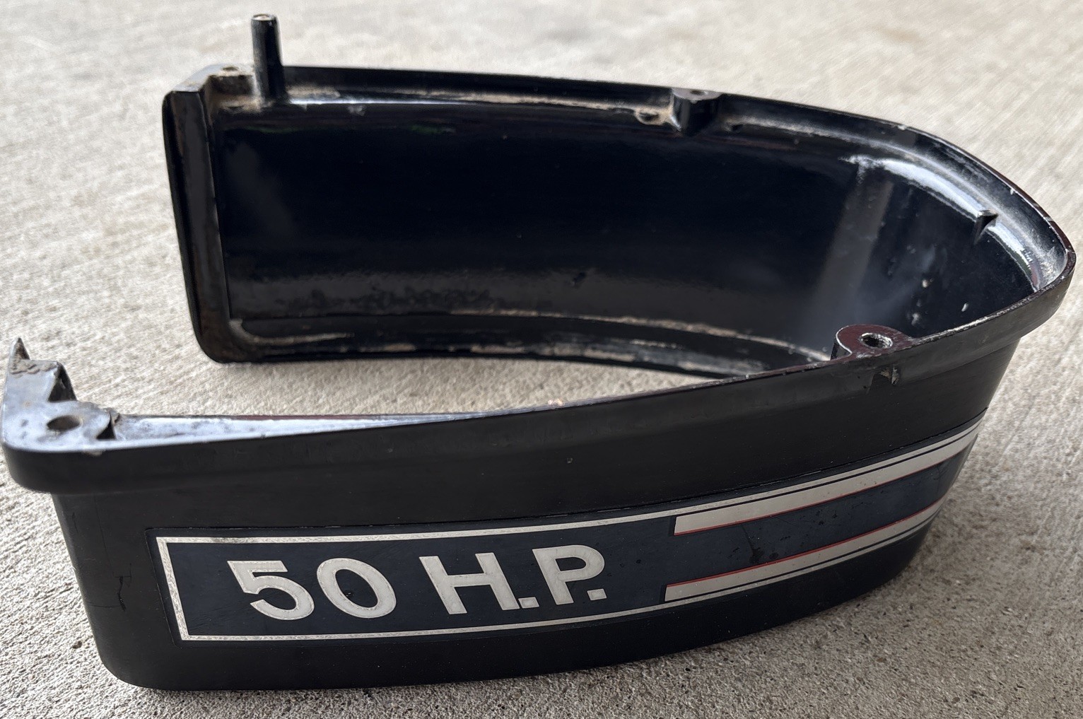 1971 Mercury Outboard Engine Motor Lower Midsection Decal Emblem Cover