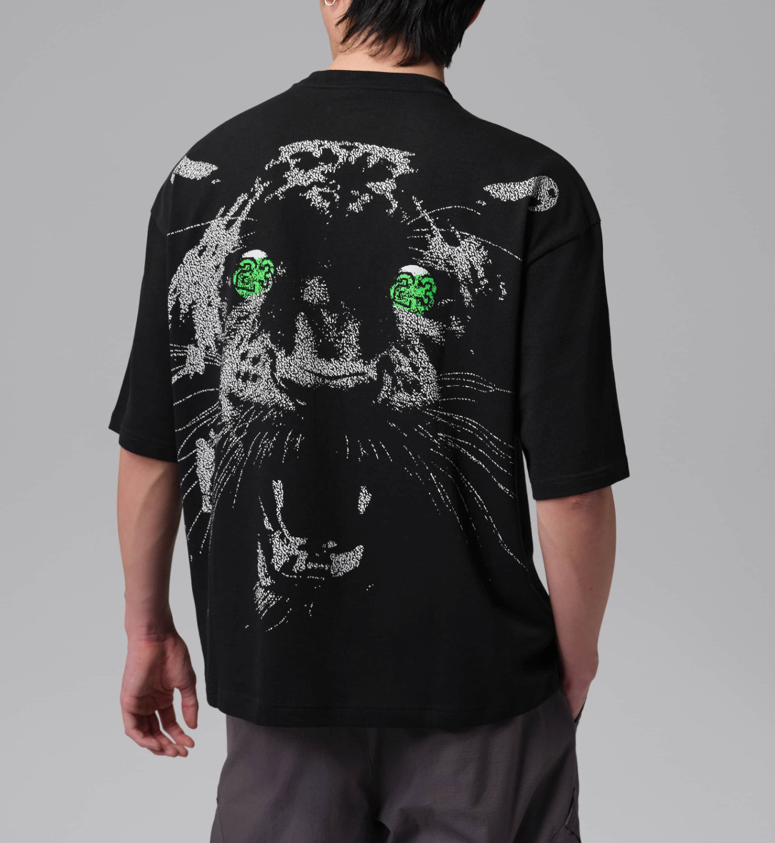 *NEW* Men NIKE AIR JORDAN 'BLACK CAT' Oversized Tee BLACK (IQ2151-010) 👍