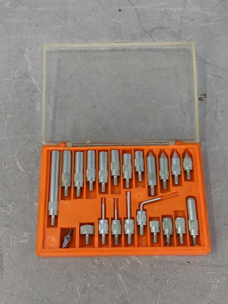 Dial Indicator Point Set 22pc Machinist Contact Probe Tips Threaded Case