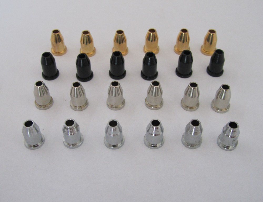 30pcs(5sets) Chrome Guitar String Ferrule 1/4" String Ferrules for Telecaster