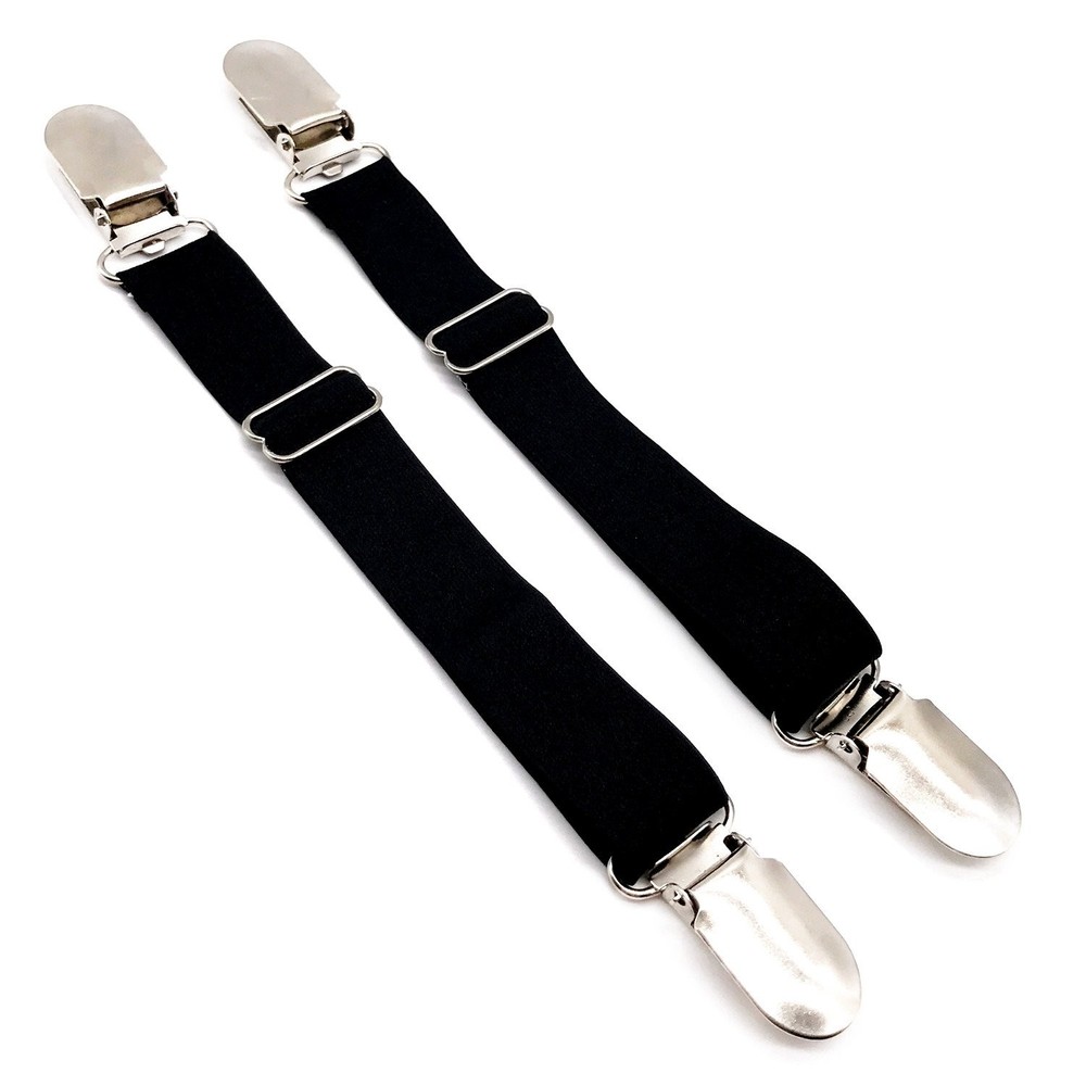 4 Pcs Multifunction Adjustable Elastic Stocking Clips Garter Suspenders
