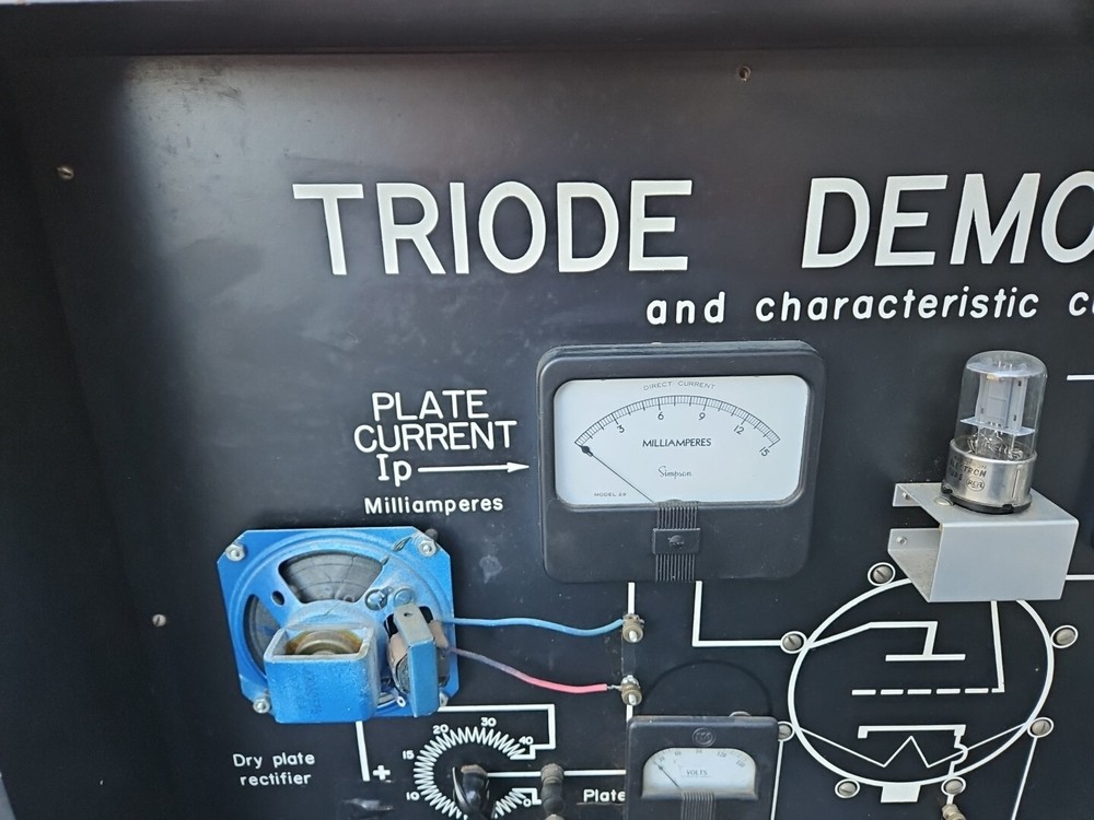 Welch Scientific Triode Demonstrator Curve Plotter Training Teaching 65S4
