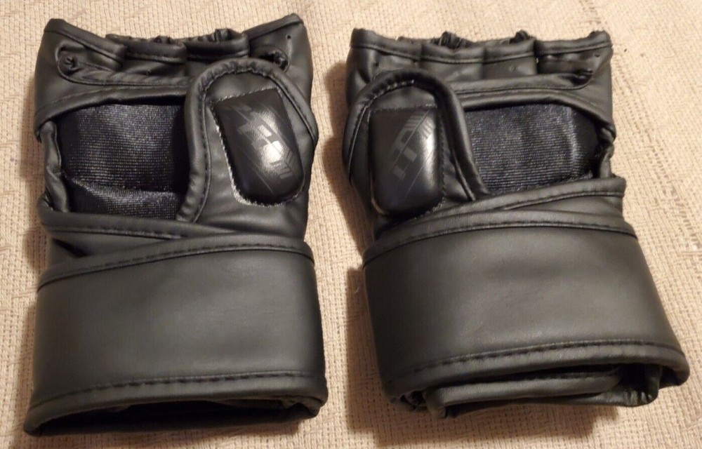 Ztty Half Finger Sparring Gloves Sanda Size Medium Black