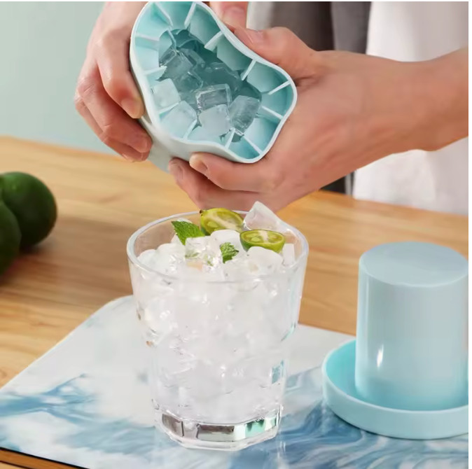 Silicone Mini Ice Cube Tray | Small Ice Mold, Easy Release, Easy Clean