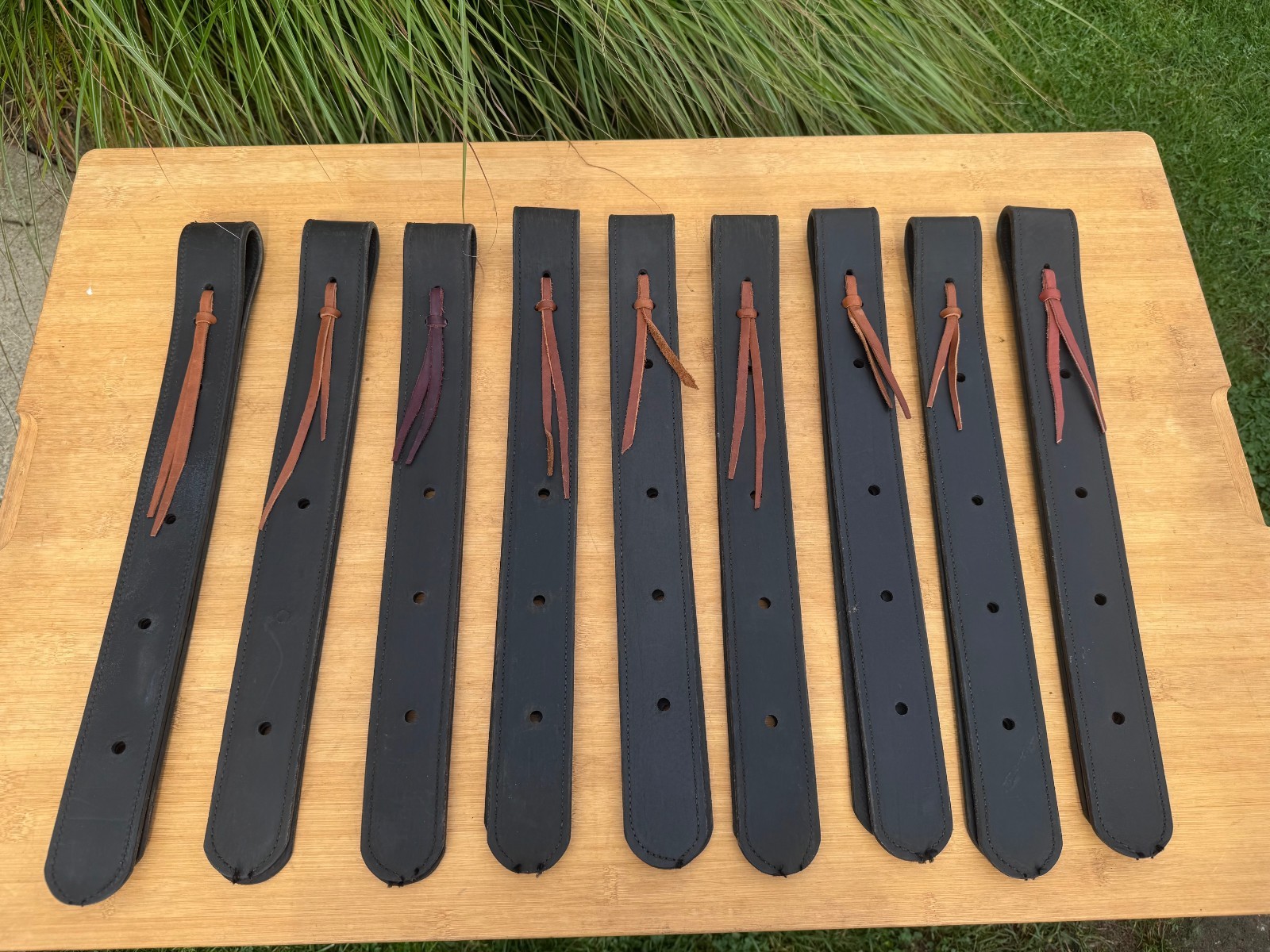 (1) Leather Horse  Western Saddle OFF BILLET ~ Cinch Strap ~ Black ~ Top Quality