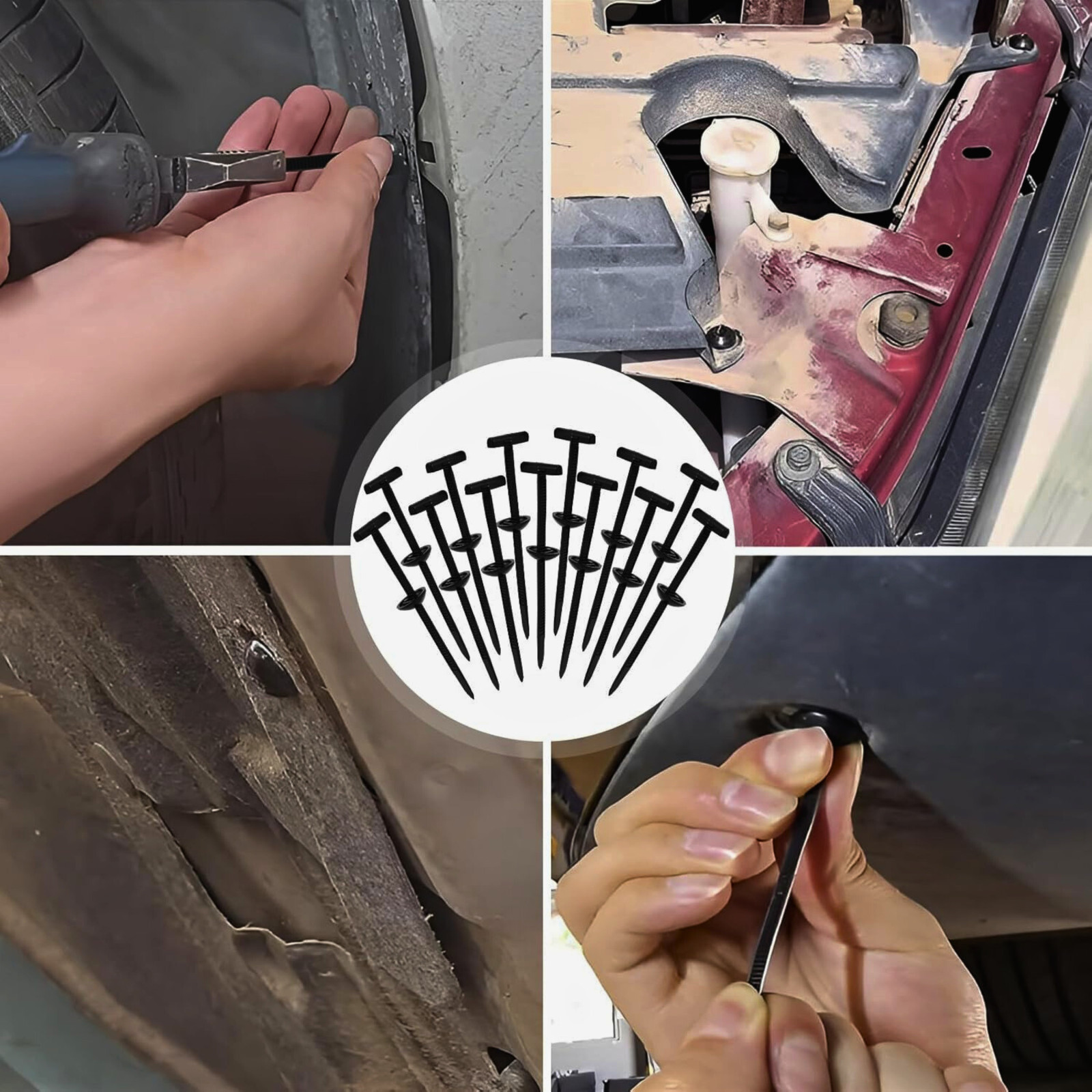 100 PCS Nylon Universal Cable Tie Buckle，Heavy Duty Self-Locking Zip Ties Holder