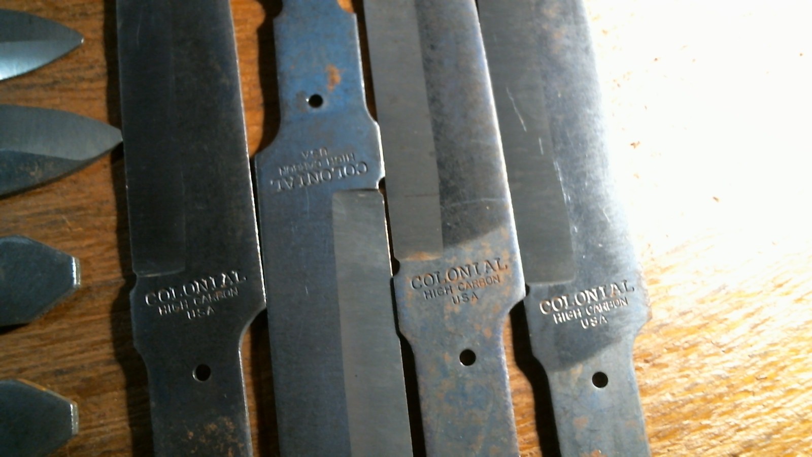 B5 12 High Carbon Steel Dagger Knife Blade Blank Colonial Knife USA 1 DOZEN