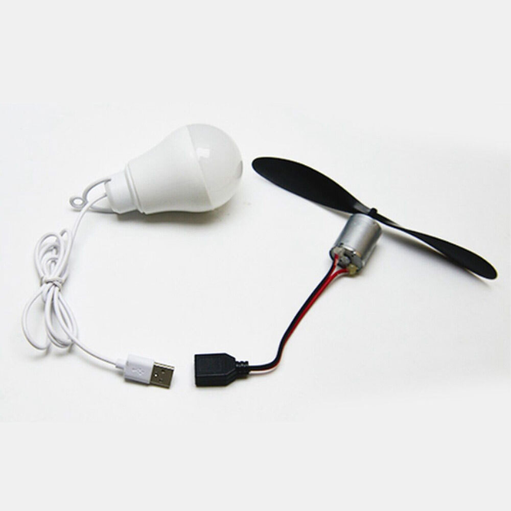 Micro Wind Turbine Motor Blade W/Bulb DIY Kit power Alternative Energy Generator