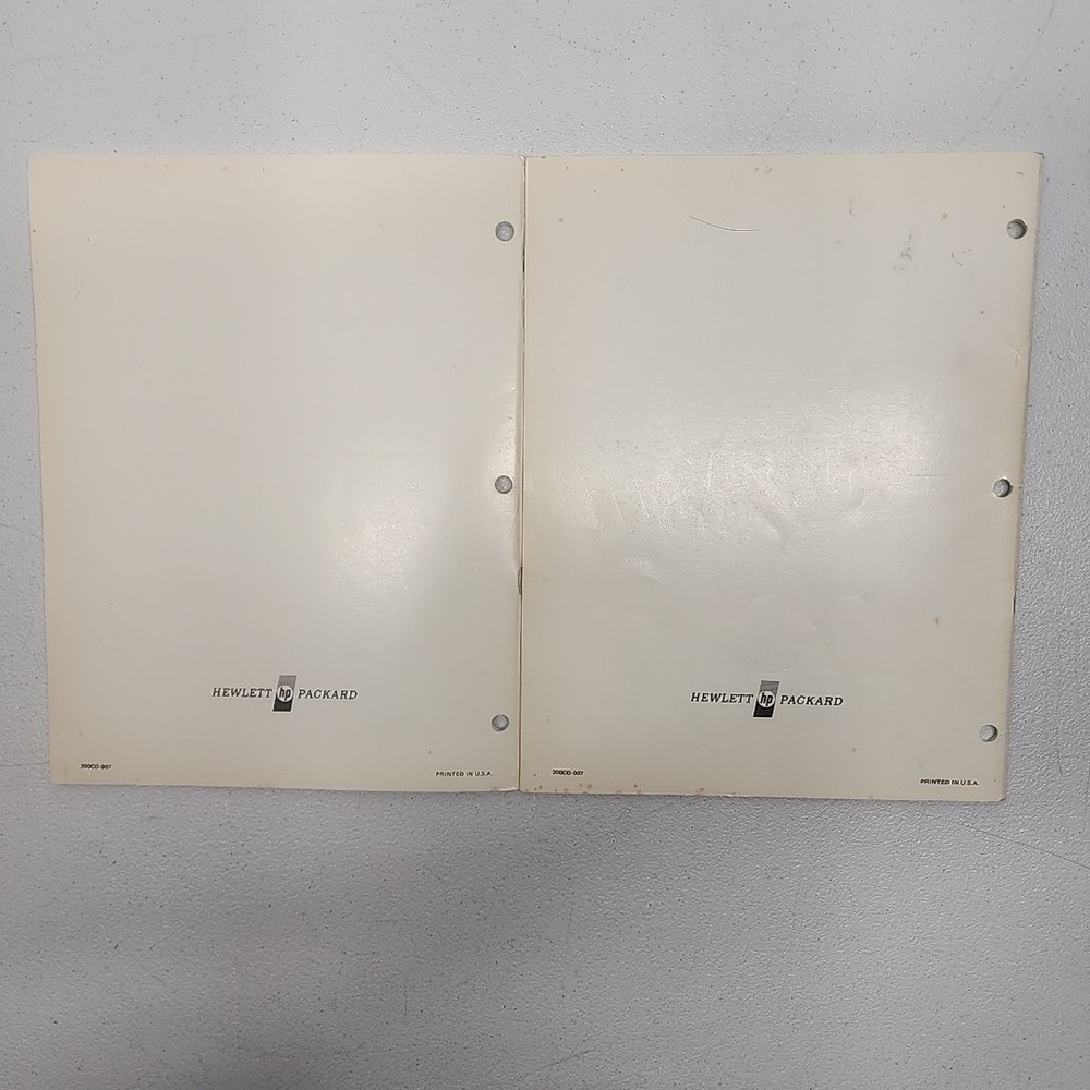 hp Wide Range Oscillator 200CD Operating And Service Manual