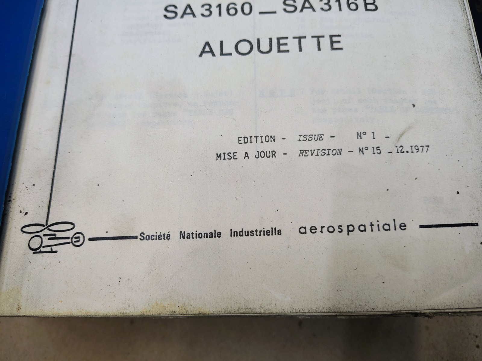 Alouette III Helicopter Maintenance And Service Manuals Sud Aviation