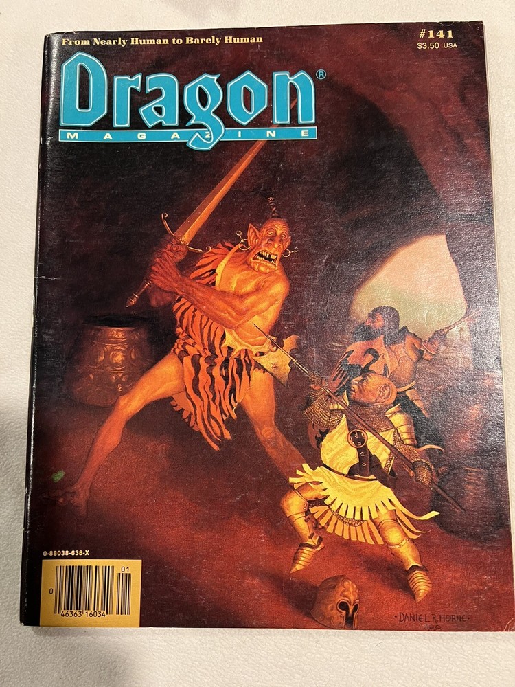 TSR Dragon Magazine # 141 Excellent Condition