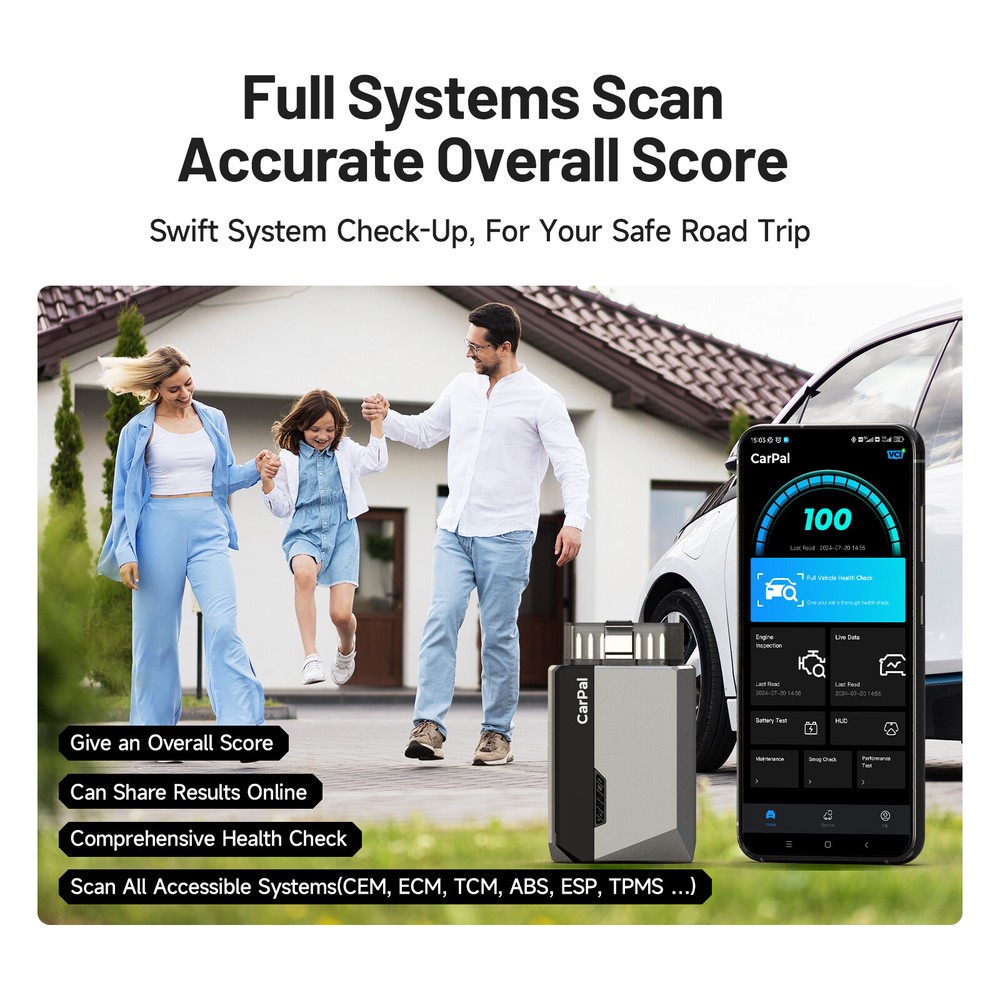TOPDON Carpal Vehicle Condition Analyzer Engine Inspection All System Smog Check