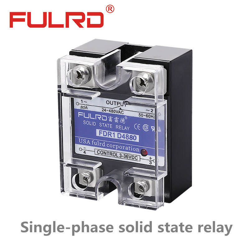 FULRD FDR1 D4880 80A DC-controlled AC single-phase solid state relay SSR-80DA