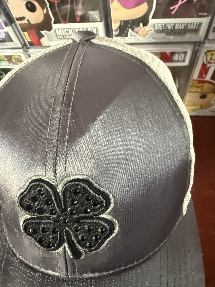 Black Clover Live Lucky Strapback Golf Hat / Cap - Womens Reflective Silver