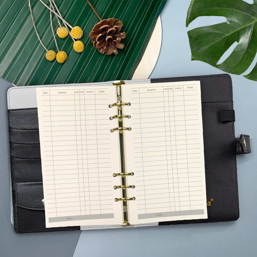 A6 Planner Inserts Binder Refill Paper,for Filofax/6 Ring Notebook Budget Bin...