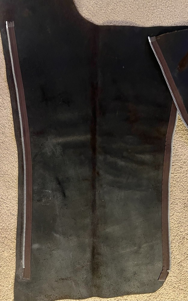 Black Leather Chaps unmarked See Description For Size