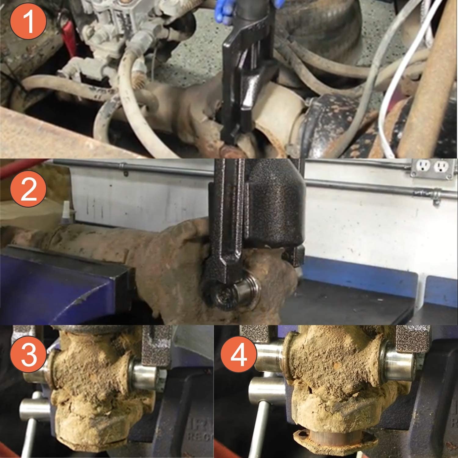 Heavy Duty Truck Class 7 & 8 Driveline U-Joint Puller Tool for 18N 17N 1760