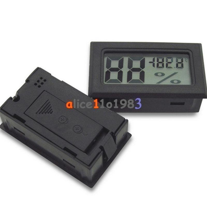 LCD Thermometer Hygrometer Humidity Temperature Meter Indoor +K Type Probe