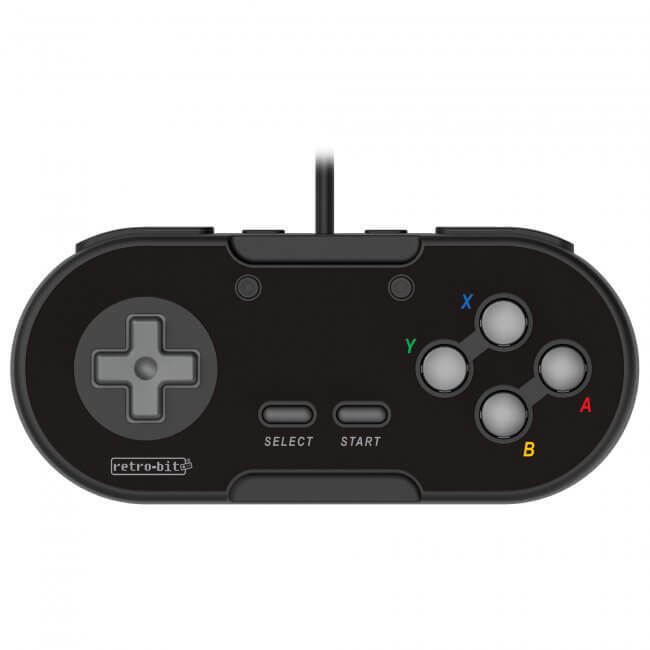 Retro-Bit Legacy 16 Wired USB Controller for Switch, PC, MacOS, RetroPie Black