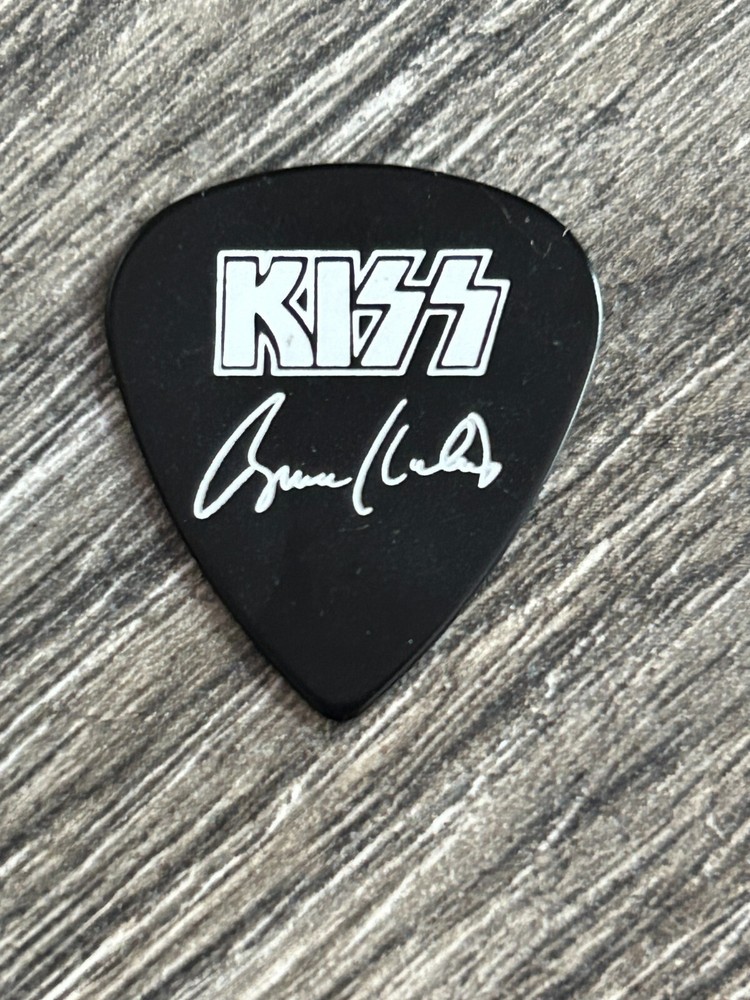 KISS Guitar Pick BRUCE KULICK ESP Guitars Promo Black Speaker E Variant Vintage