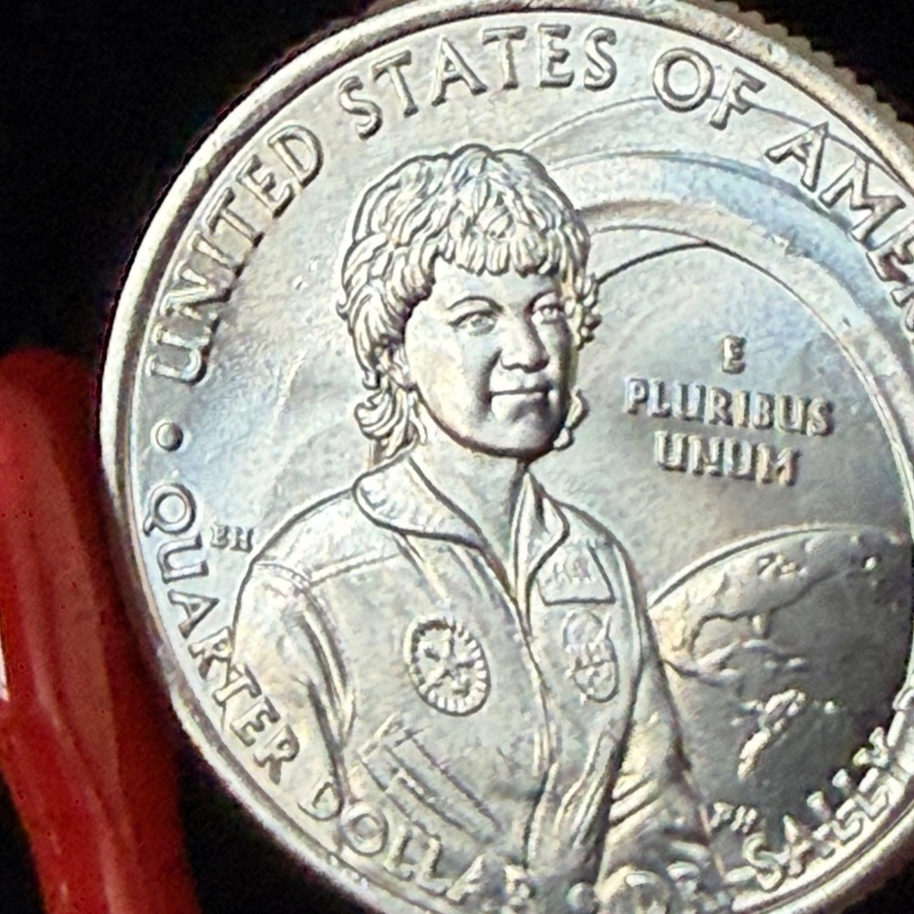 2022-P Sally Ride Quarter Major Mint Error “Ghost Comet Tail” UNC Uncirculated
