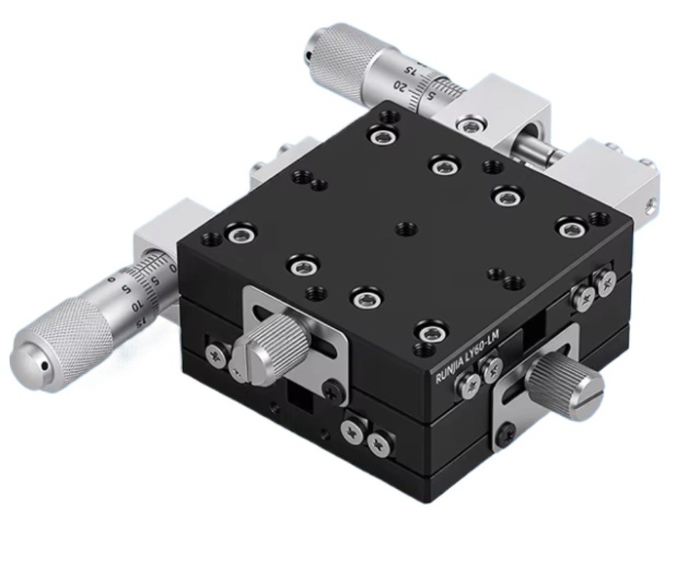 XY Axis Displacement Platform Manual Fine Adjustment Workbench Cross Slide